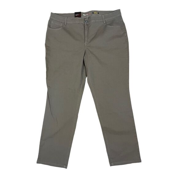 Style & Co Taupe High Rise Tummy Control Slim Jeans Size 22W NEW Stretch - Picture 1 of 7